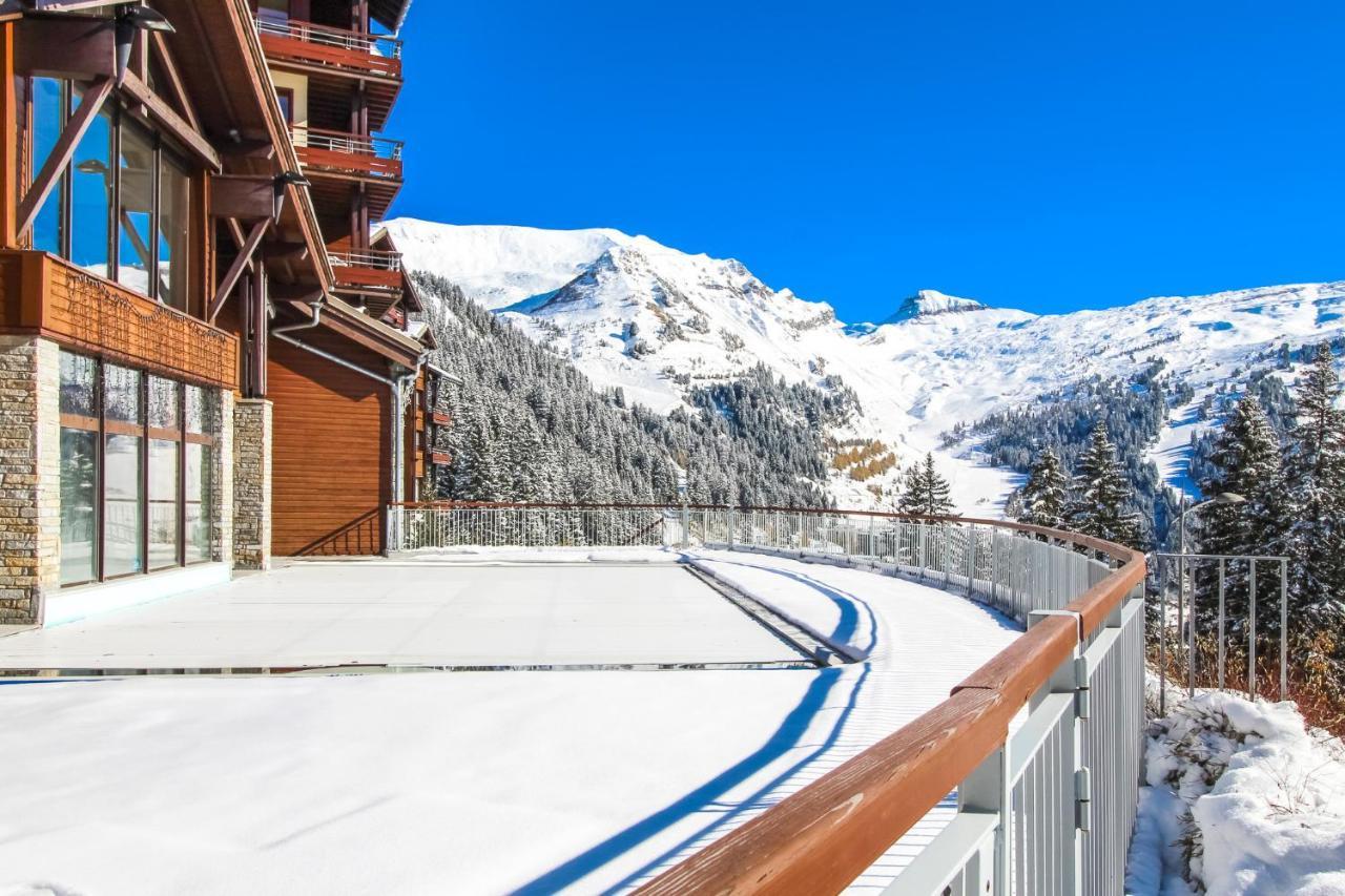 South Facing 2-Bed Apartment With Fireplace, Terrasses Deos Flaine Exteriör bild