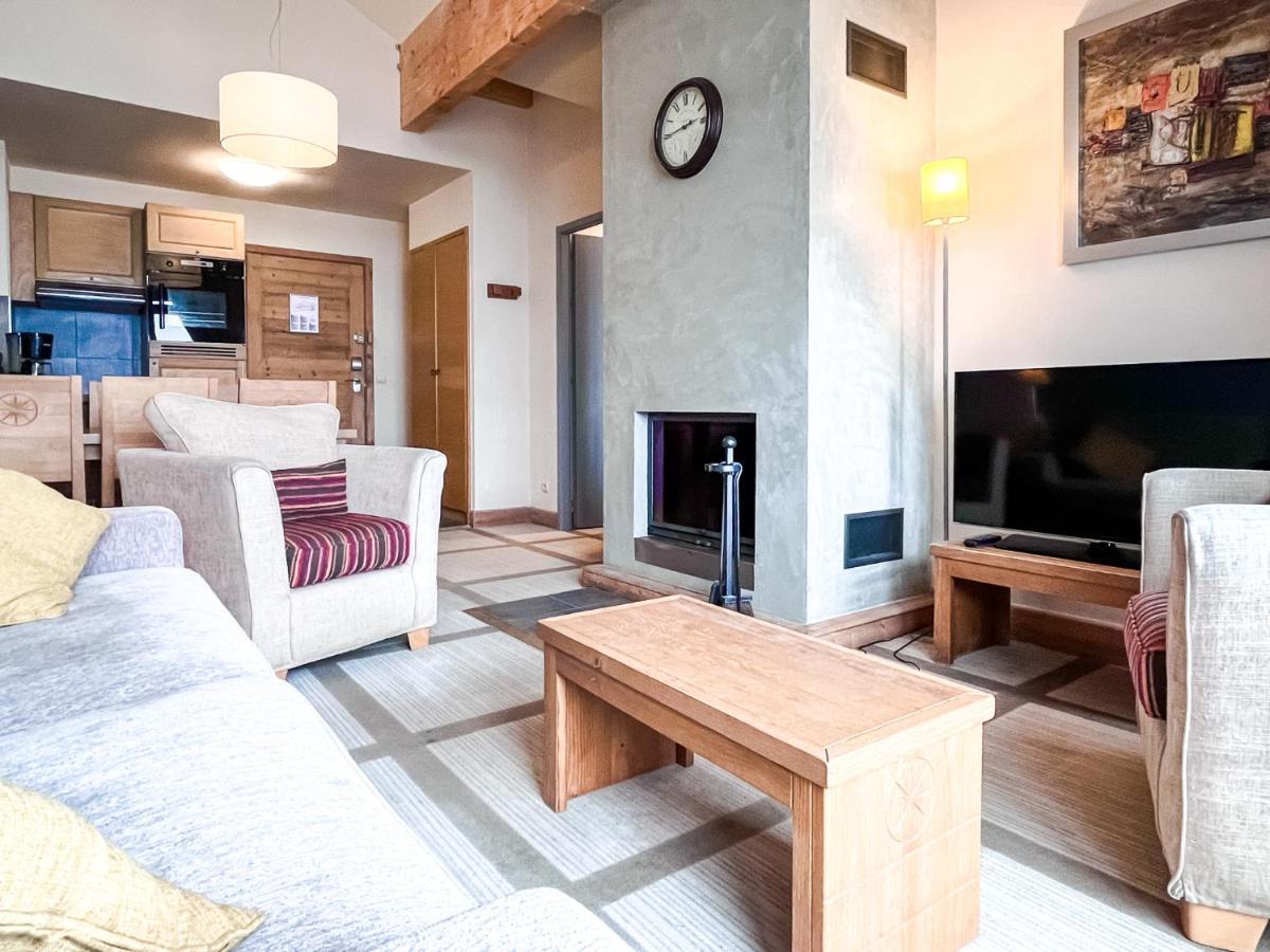 South Facing 2-Bed Apartment With Fireplace, Terrasses Deos Flaine Exteriör bild