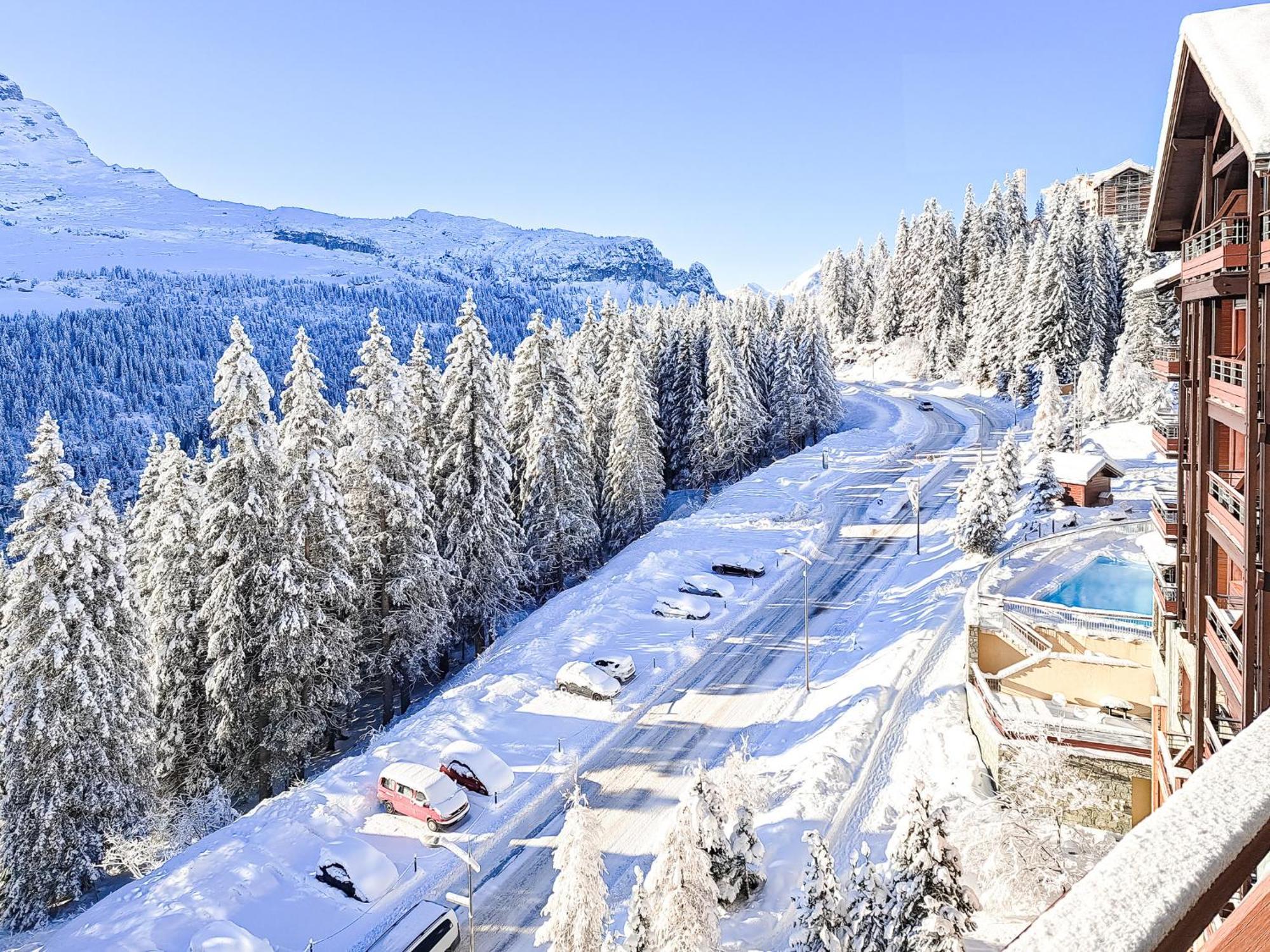 South Facing 2-Bed Apartment With Fireplace, Terrasses Deos Flaine Exteriör bild